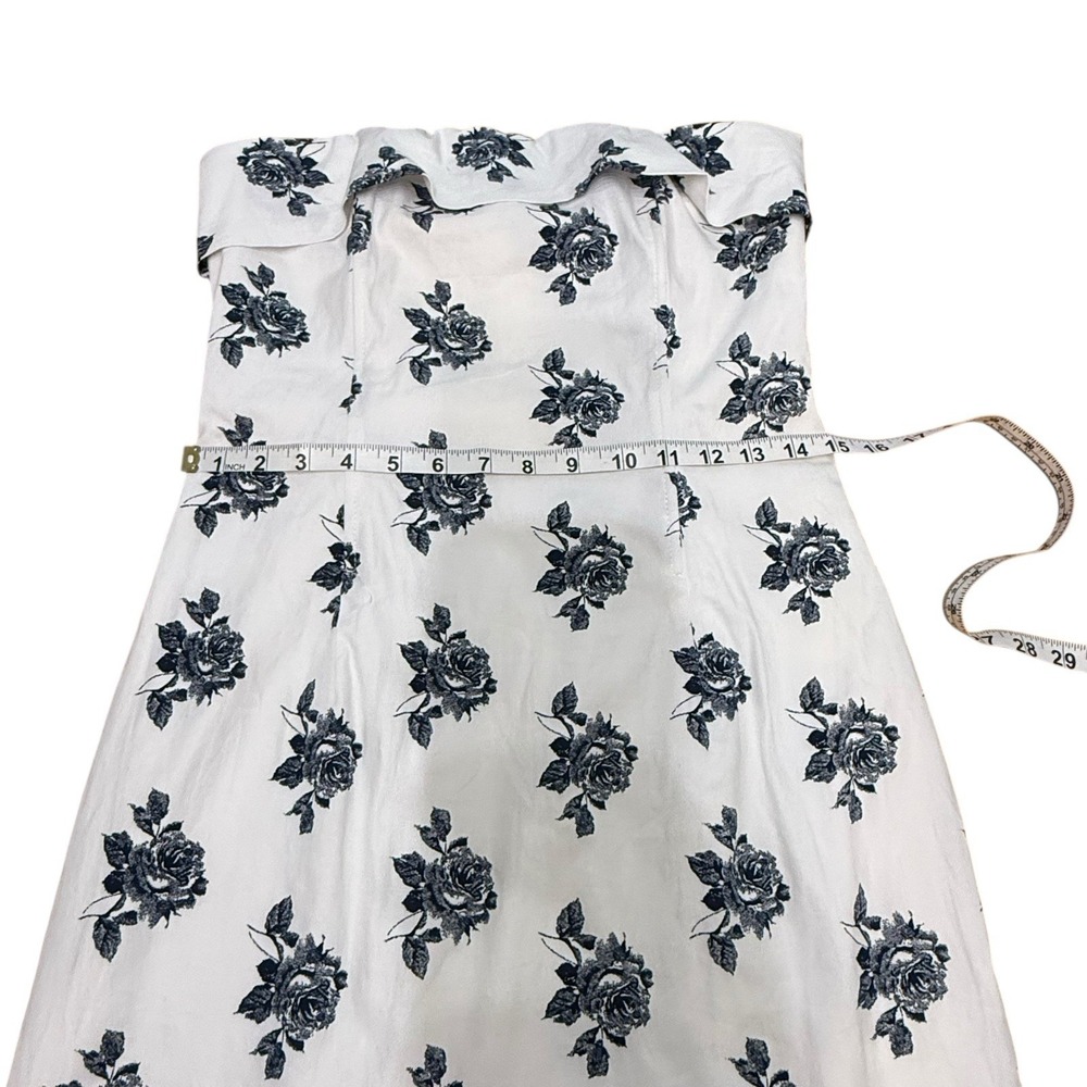 NWT Petal + Pup Women's TONI STRAPLESS MIDI DRESS - OFF WHITE Large - Picture 8 of 13